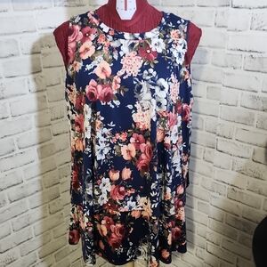 Agnes & Dora SZ XXL Floral Dressy Tank